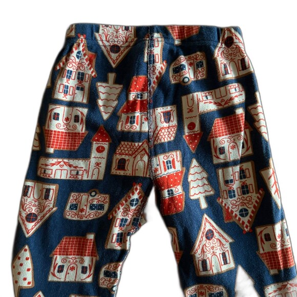 Hanna Andersson Gingerbread Village Pajama Set Youth 6-7 - Picture 6 of 10